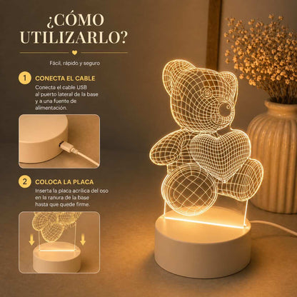 Bear-shaped LED lamp