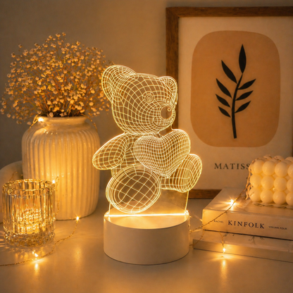 Bear-shaped LED lamp