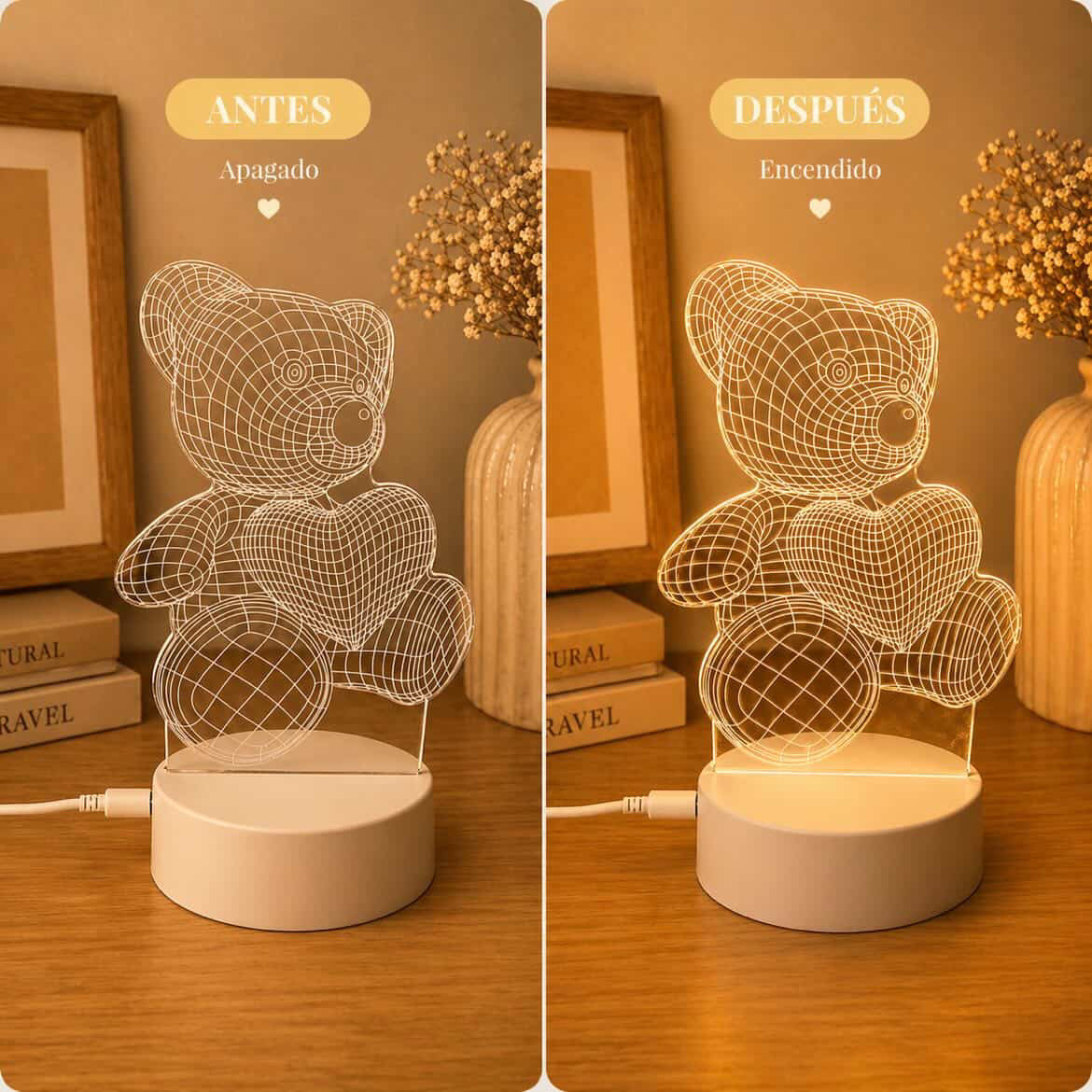 Bear-shaped LED lamp